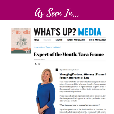 What’s Up Features Tara Frame as Expert of the Month