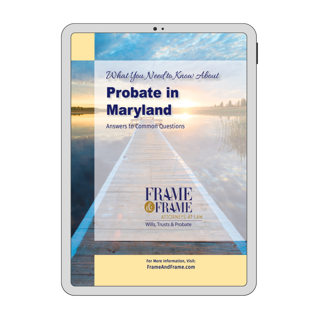 free guide to probate in maryland