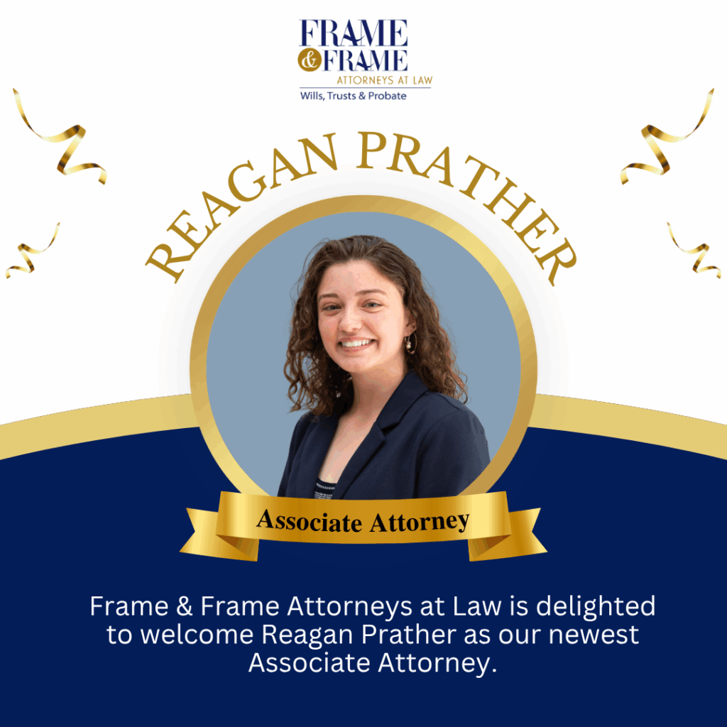 Frame & Frame Attorneys at Law is delighted to welcome Reagan Prather as our newest Associate Attorney.